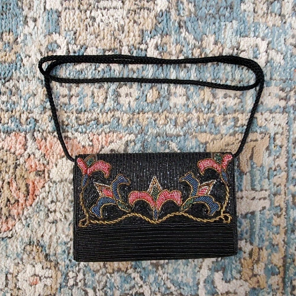 Vintage UK Pat beaded purse